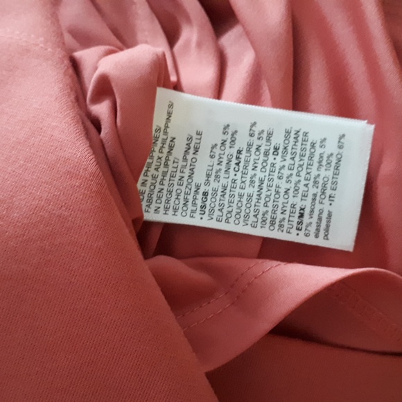 Lark & Ro Women's Asymmetrical Flounce Neckline Sheath Dress - Picture 9 of 9